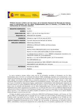 Comisión Nacional del Mercado de Valores.