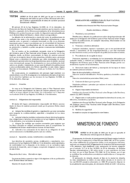 Aprobación - Ministerio de Fomento