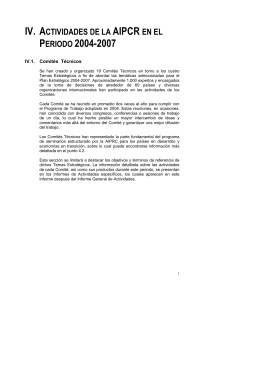 Reporte Anual 2004 - 2007 (Idioma Inglés)
