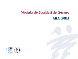Modelo de Equidad de Género MEG:2003