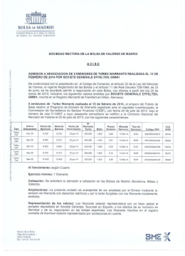 M - Bolsa de Madrid