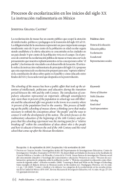 64 Procesos de escolarización en los inicios del siglo XX