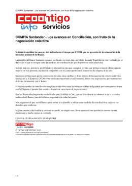 COMFIA Santander.- Los avances en Conciliación