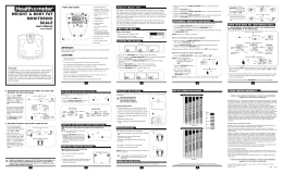 WEIGHT & BODY FAT MONITORING SCALE