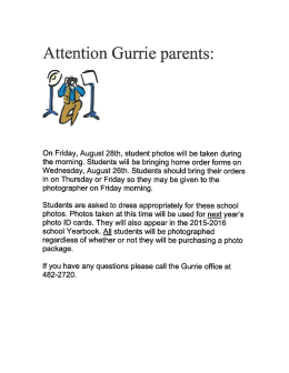 Attention Gurrie parents: - William. F. Gurrie Middle School