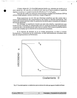 A bajos valores de r, la viscosidad aparente tiende a po