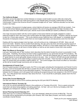 Principal`s Message 2/8/2012