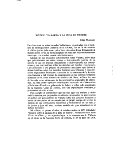 IGNACIO VALLARTA Y LA PENA DE MUERTE Jorge