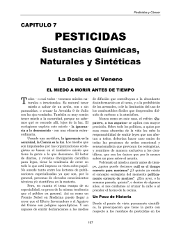 Capítulo 7: Pesticidas