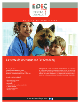 Asistente de Veterinario con Pet Grooming