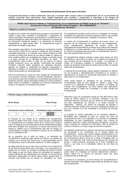 Documento de Información Clave para el Inversor