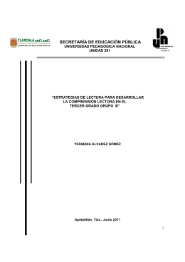 Estrategias de lectura para desarrollar la comprensión lectora en el