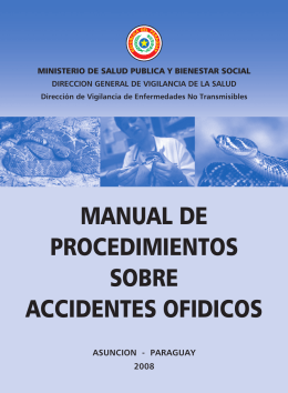Accidentes ofídicos - Instituto de Medicina Tropical