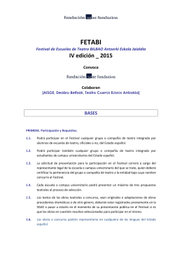 Bases FETABI - Fundación SGAE