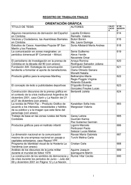 registro de trabajos finales - Escuela de Ciencias de la Información