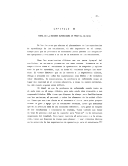 papel de la maestra supervisora de practica clinica
