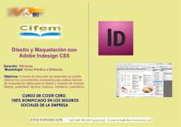 Diseño y Maquetación con Adobe Indesign CS5