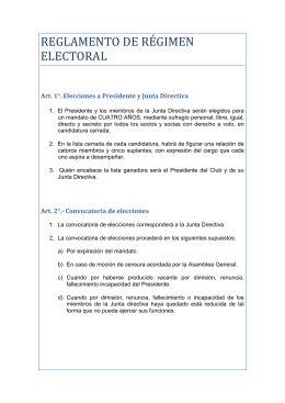 REGLAMENTO ELECTORAL 27-02-2012