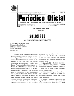 30 de Septiembre de 1971 No. 28 - Indice