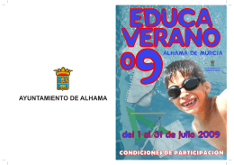 Folleto Educaverano 09.(1) - Ayuntamiento de Alhama de Murcia
