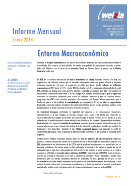 Informe Mensual EntornoMacroeconómico