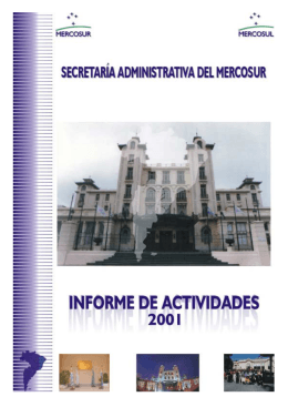 Informe de Actividades 2001