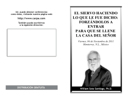 el siervo haciendo lo que le fue dicho