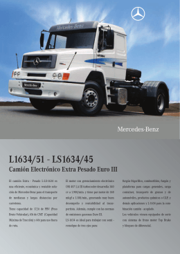 L1634/51 - LS1634/45 Camión Electrónico Extra Pesado Euro III