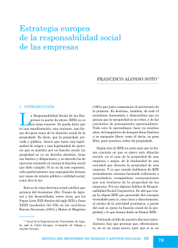 Estrategia europea de la responsabilidad social de las empresas