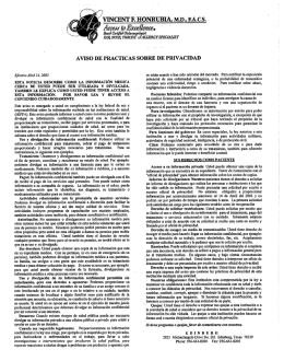 aviso de practicas sobre de privacidad