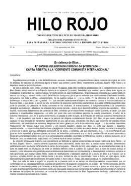 n. 26 - septiembre de 2000 - Proletarios de todos los paises, unios!