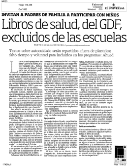 Libros de sa ud, de GDF,