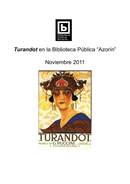 Turandot - Bibliotecas Públicas