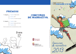 3052-2013 folleto concurso narrativa y dibujo 2013