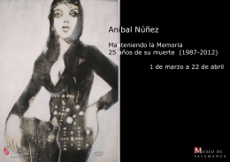 Catálogo exposición Aníbal Núñez. Manteniendo la memoria