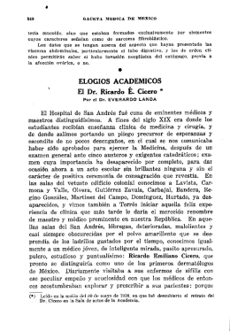 518 GACET.1 MEDICA DE MÉXICO - Academia Nacional de Medicina