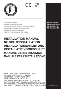 installation manual notice d`installation installationsanleitung