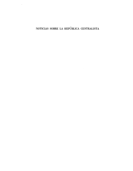 Noticias sobre la República Centralista. El régimen central en Sinaloa