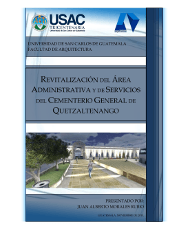 revitalización del área administrativa y de servicios del cementerio