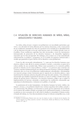 c.4. situación de derechos humanos de niños, niñas, adolescentes y