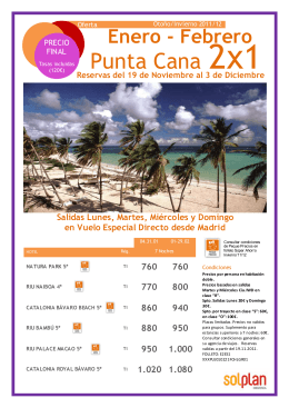 Punta Cana 2x1