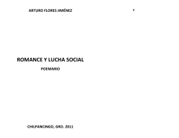 ROMANCE Y LUCHA SOCIAL