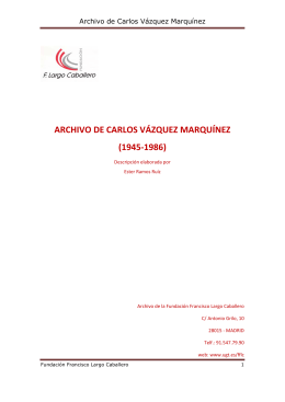 Archivo de Carlos Vázquez Marquínez