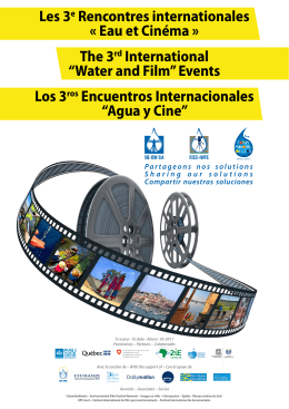 3ª edición de Encuentros Internacionales Agua y Cine