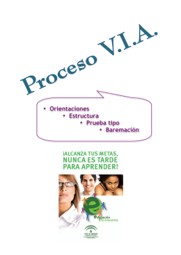 • Orientaciones • Estructura • Prueba tipo • Baremación
