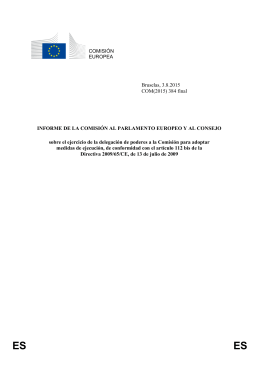 COMISIÓN EUROPEA Bruselas, 3.8.2015 COM(2015) 384 final