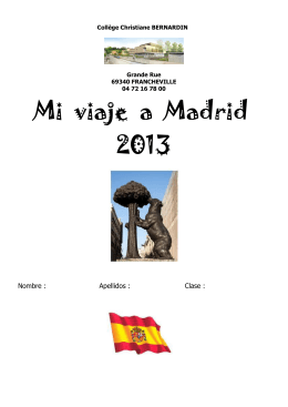 Mi viaje a Madrid 2013