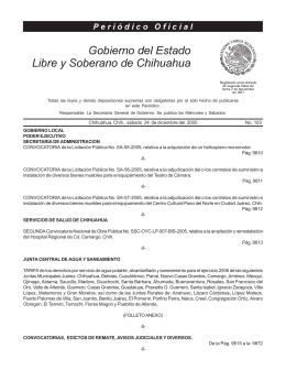 24 de Diciembre del 2005 (103) - Gobierno del Estado de Chihuahua