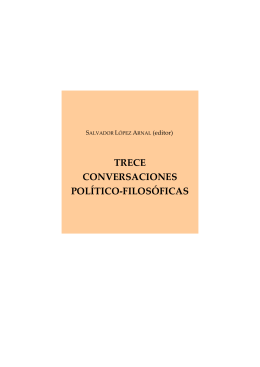 TRECE CONVERSACIONES POLÍTICO-FILOSÓFICAS