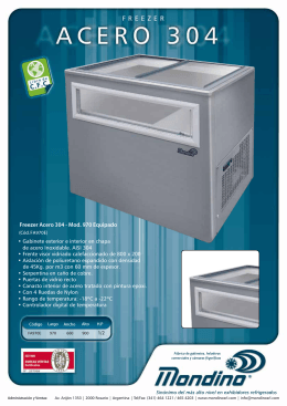 Freezer Acero 304 - Mod. 970 Equipado